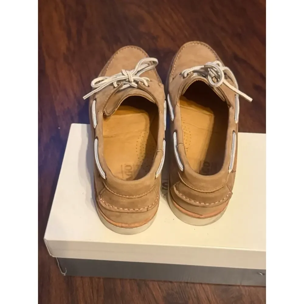 Sebago Men's Light Brown Suede Boat Shoes size 11.5